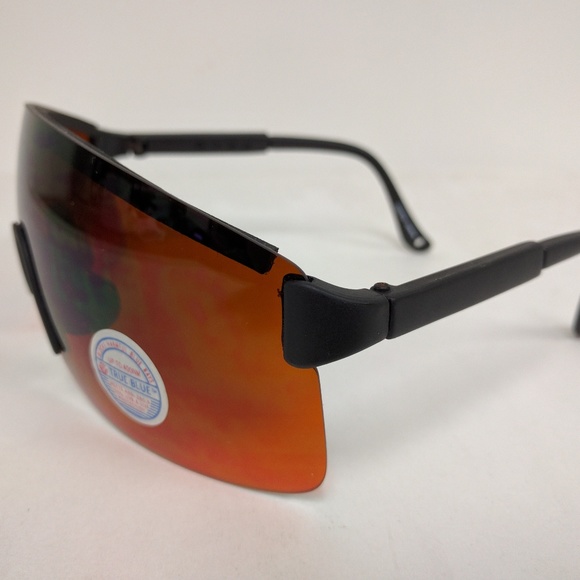NWT TruVintage Sports Blade Rimless Wrap around Adjustable arms Sunglasses - Picture 2 of 3